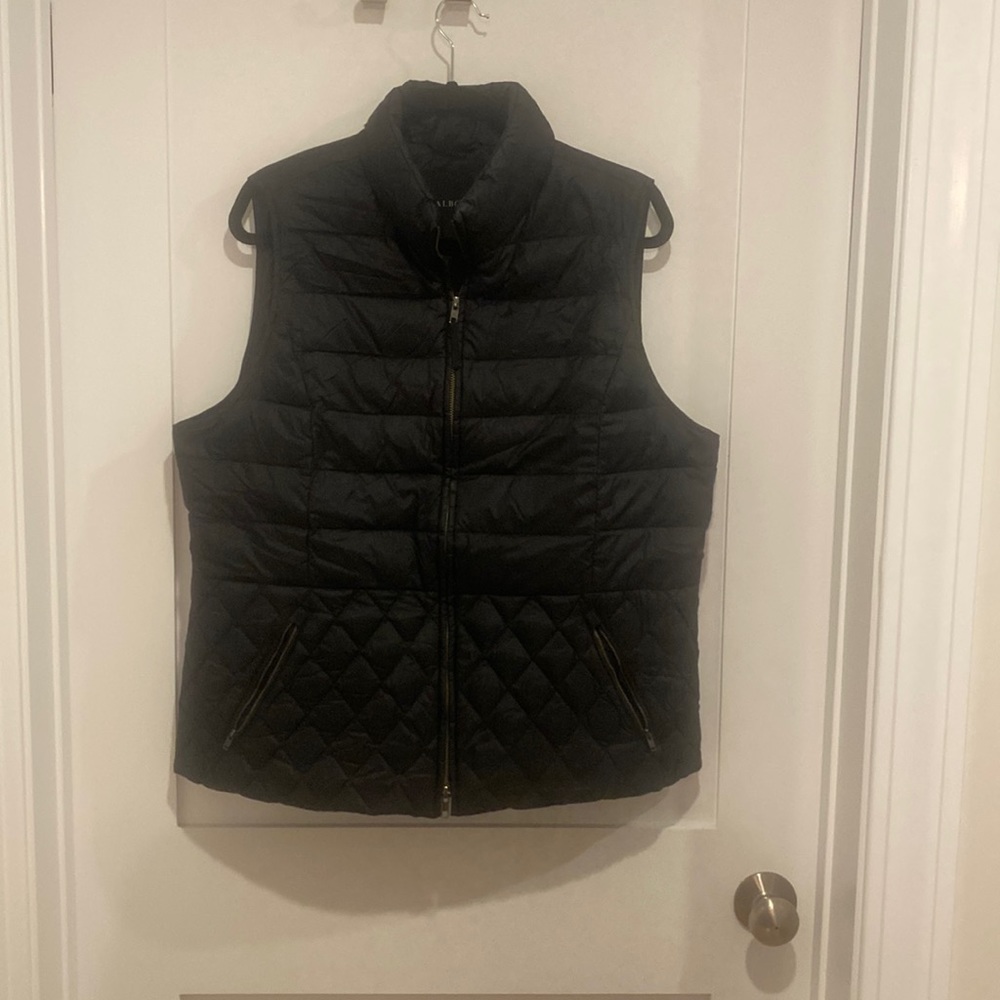 Talbots Black lightweight vest